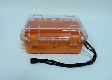 Mały pomarańczowy inżynieria ABS Wodoodporny, suchy futerał z uszczelką O-ring