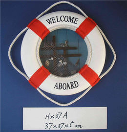 Nautical Aboard Life Saving Ring Foam Cloth Life Preserver Pierścień Dekoracja 14.5 &amp;quot;